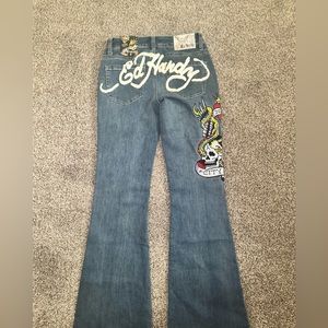 Brand new, never worn ed hardy jeans. Offers accepted & willing to negotiate 🩷